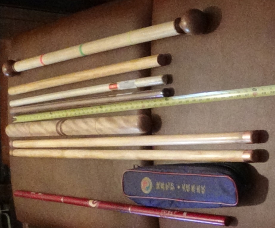 Medium length wooden implements